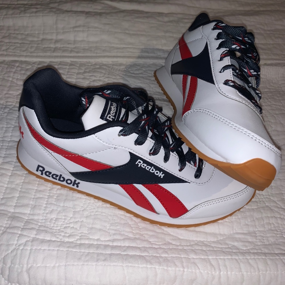 Never worn Red, White, and Blue Reebok’s